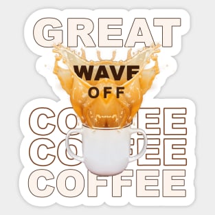 Great Wave Off Coffee Sticker